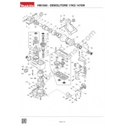 Ricambi Makita per Martello Demolitore HM1500
