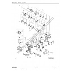 Hitachi Spare Parts for Cordless Driver Drill DS14DVF3