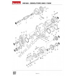 Ricambi Makita per Martello Demolitore HM1800