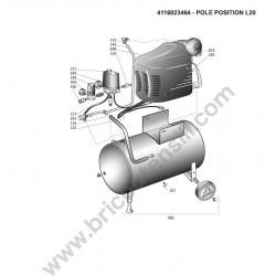 ABAC Parts Air Compressor 24 Lt Pole Position L20