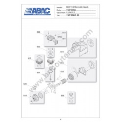 ABAC Parts for Air Compressor 50 Lt Montecarlo L20