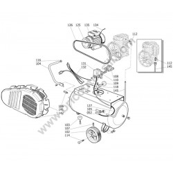 ABAC Parts for Air Compressor 50 Lt Montecarlo L20