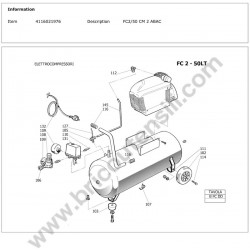 ABAC Parts for Air Compressor Montecarlo FC2/50 CM 2