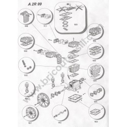 Ricambi ABAC per Gruppo Pompante B2800I - NS11I - ESPLOSO