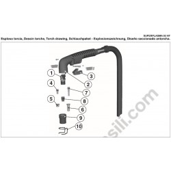Telwin Spare Parts for Air Plasma Cutting Superplasma 83 HF - Drawing