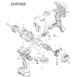 Ricambi Makita per Trapano Avvitatore a Batteria DHP458