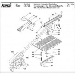 Femi Spare Parts for Mitre Saw for Wood end Alluminium TR 305-8436125