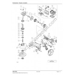 Ricambi Hitachi per Smerigliatrice a Batteria G3613DA