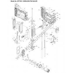 Makita Spare Parts for Cordless Pin Nailer DPT353