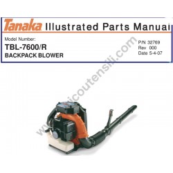 Ricambi Tanaka per Soffiatore TBL-7600R