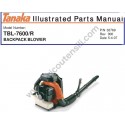 Tanaka Spare Parts for BackPack Blower TBL-7600R