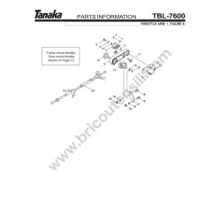 Tanaka Spare Parts for BackPack Blower TBL-7600R