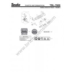 Tanaka Spare Parts for BackPack Blower TBL-7600R