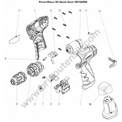 Metabo Spares for Drill Driver PowerMaxx BS Quick Basic