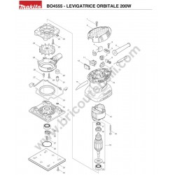 Ricambi Makita per Levigatrice Orbitale BO4555