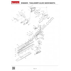 Makita Spare Parts for Trimmer EH6000W