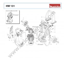 Ricambi Makita per Idropulitrice HW131