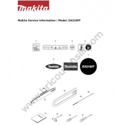 Ricambi Makita per Decespugliatore EA3100T