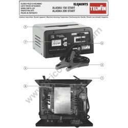 Telwin Spares for Battery Charger Alaska 200 Start - 807577