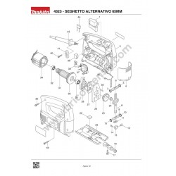 Makita Spare Parts for Jigsaw 4323