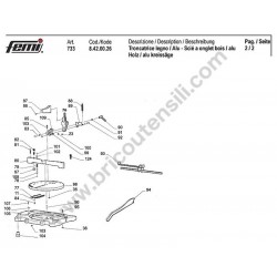 Femi Spare Parts for Mitre Saw 733-8420026