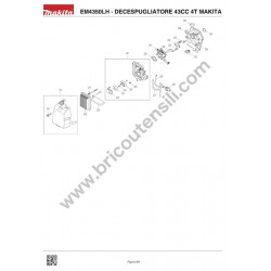 Ricambi Makita per Decespugliatore EM4350LH