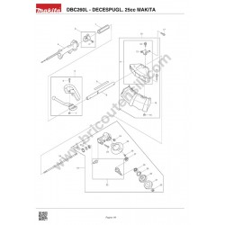 Makita Spare Parts for Petrol Brushcutter DBC260L