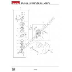 Makita Spare Parts for Petrol Brushcutter DBC260L