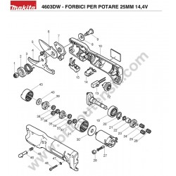 Makita Spares for Battery-Powered Pruning Shear 4603DW