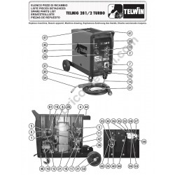 Telwin Spare Parts for Flux Welding Telmig 281/2 Turbo