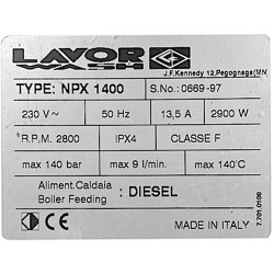 Piston D.130/8 Body Guide for Pressure Cleaner Lavor NPX 1400