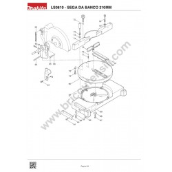 Makita Spare Parts for Corded 210mm Mitre Saw LS0810