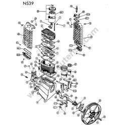 ABAC Parts for Pump Unit NS39 - Exploded 