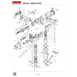 Makita Spare Parts for Demolition Hammer HM1300