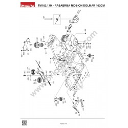 Ricambi Dolmar per il Trattorino TM102.17H - Esploso 3