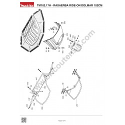 Ricambi Dolmar per il Trattorino TM102.17H - Esploso  6