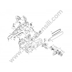 Stiga Spare Parts for Electric Chain Saw SEV 2416 Q - Diagram