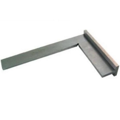 Square with Back in Hardened Steel cm 30