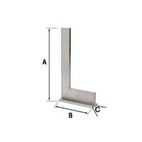Square with Back in Hardened Steel cm 30
