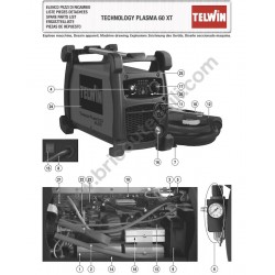 Telwin Spares for Plasma Cutting Technology Plasma 60 XT - 1