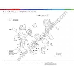 Ricambi Bosch per Avvitatore a Batteria Bosch GSR 18V-55 - Esploso
