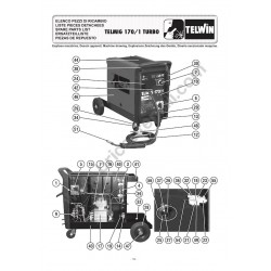 Ricambi Telwin per Saldatrici Telmig 170/1 Turbo