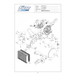 FIAC Spare Parts for Piston Air Compressor AB300/515