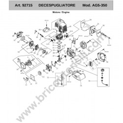 Ricambi Ama per Decespugliatore AG5 350 - Esploso