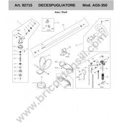 Ricambi Ama per Decespugliatore AG5 350 - Esploso - 2