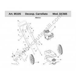 Ama Spare Parts for Whelled Brushcutter DC560 - Diagram