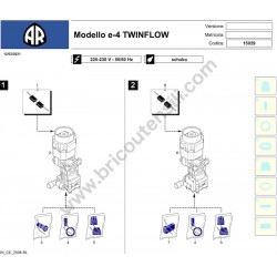 Annovi Reverberi Parts for Washer e-4 TWINFLOW - 15029 - Diagram - 2