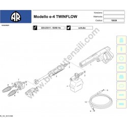 Annovi Reverberi Parts for Washer e-4 TWINFLOW - 15029 - Diagram - 4
