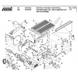 Femi Spare Parts for Mitre Saw 842-8420024