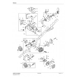 Alpina Spare Parts for Chain Saw APR 25 - Drawing